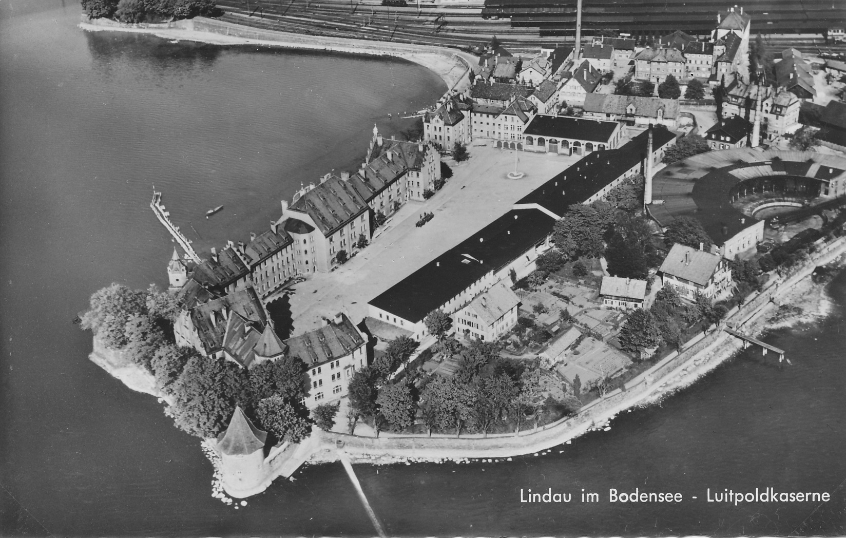 Luftbild Kaserne Lindau